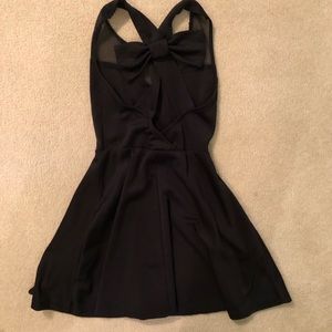Black dress with bow in back